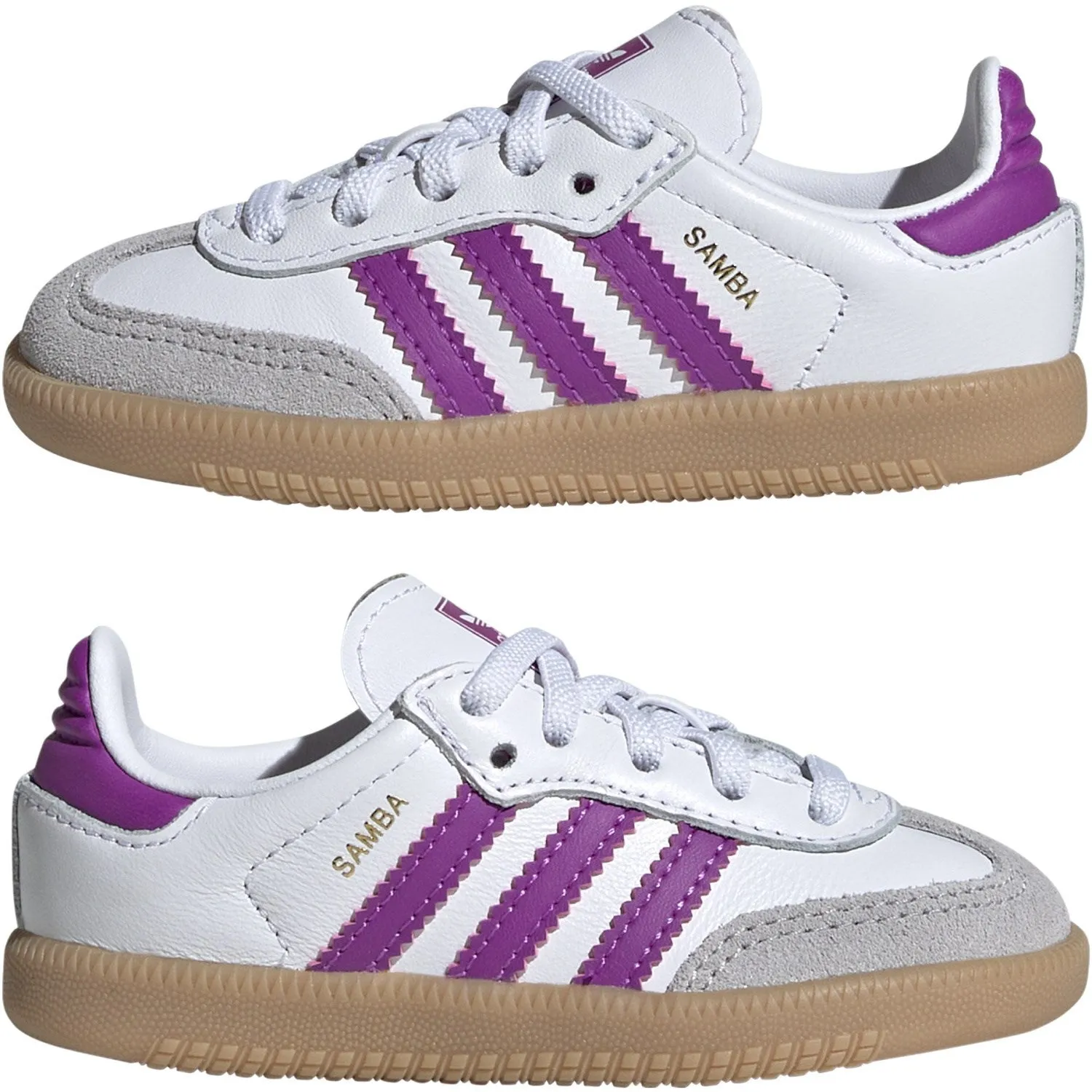 adidas Originals Ftwwht/Purbur/Gum3 Samba Og El I Sneakers