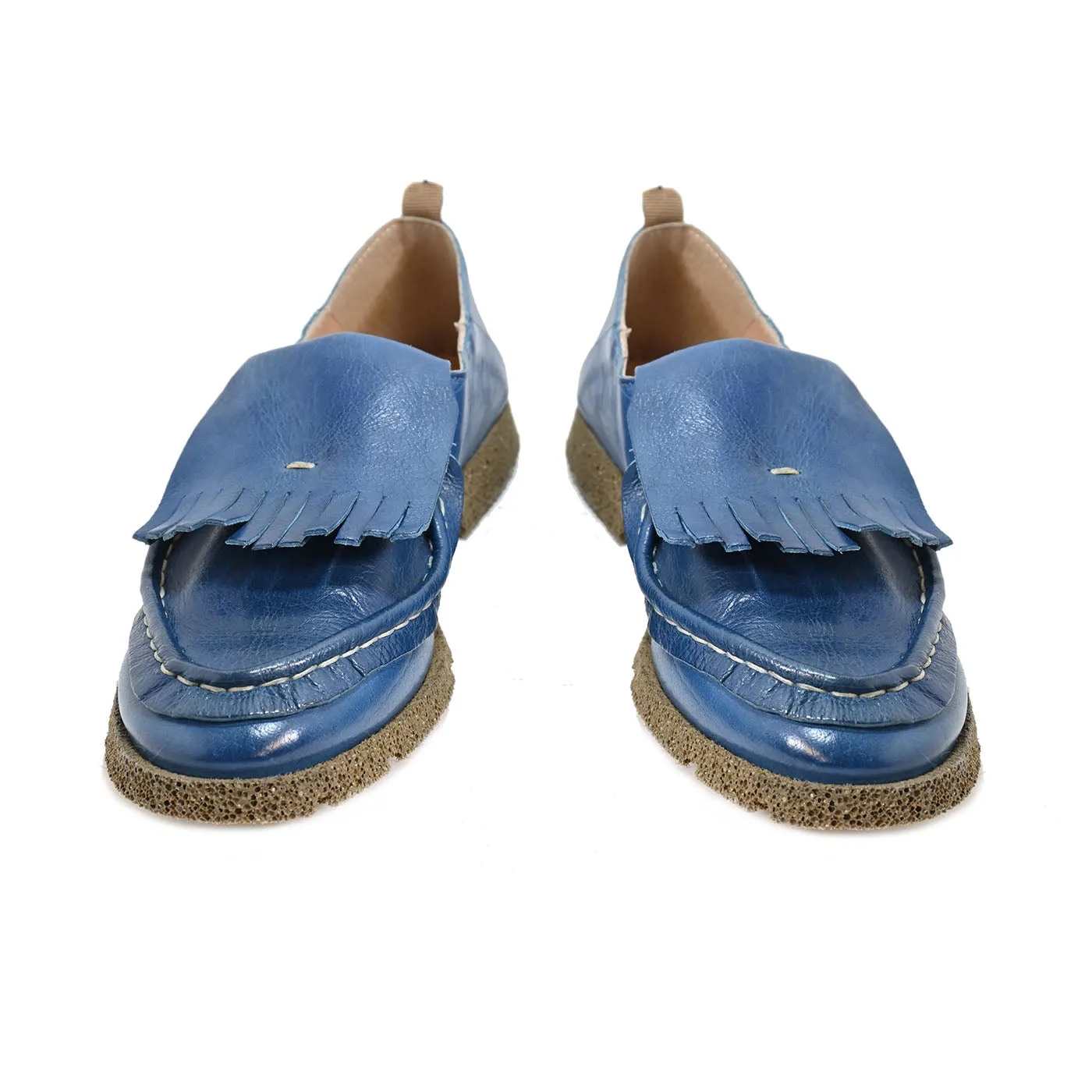 BELLE 02 - moccasin leather OCEAN