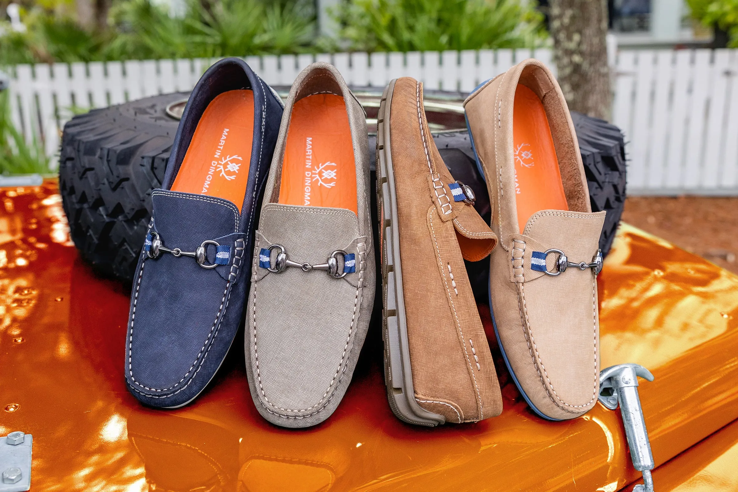 Bermuda Nubuck Horse Bit Loafers - Bark