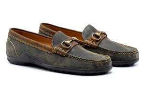 Bill Suede Horse Bit Loafers - Distressed Camo