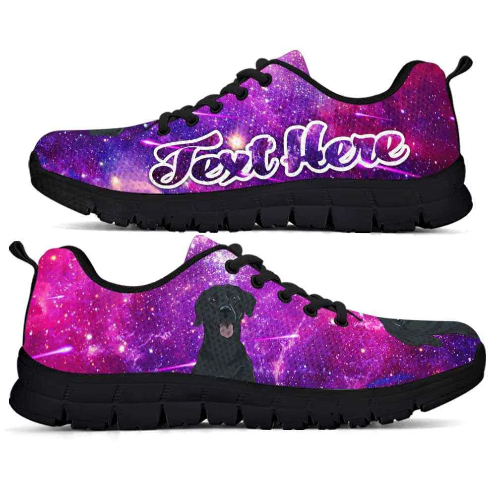 Custom Name Labrador Retriever Sneaker, Galaxy Lab Dog Lovers Sneakers Running Shoes Gift Men Women, Best Running Shoes