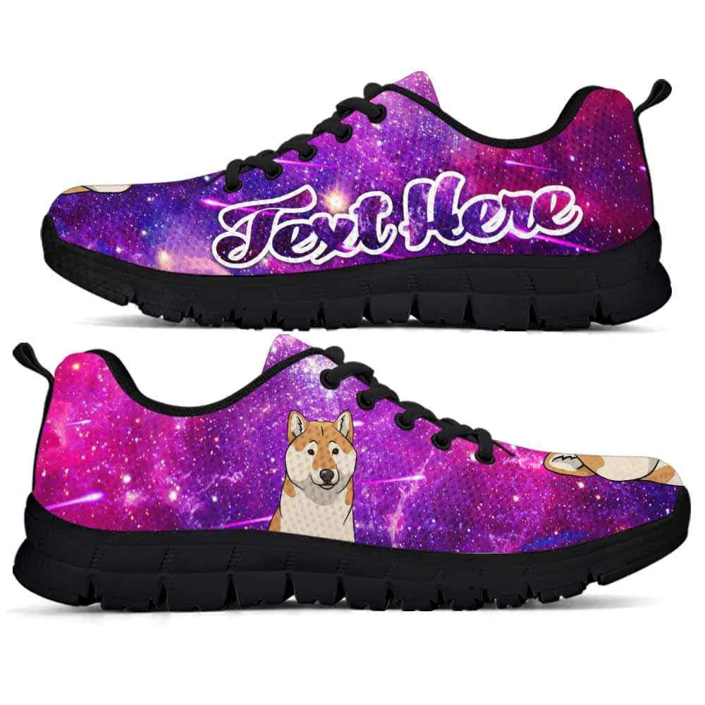 Custom Name Shiba Inu Sneaker, Galaxy Shiba Inu Dog Lovers Sneakers Running Shoes Gift Men Women, Best Running Shoes