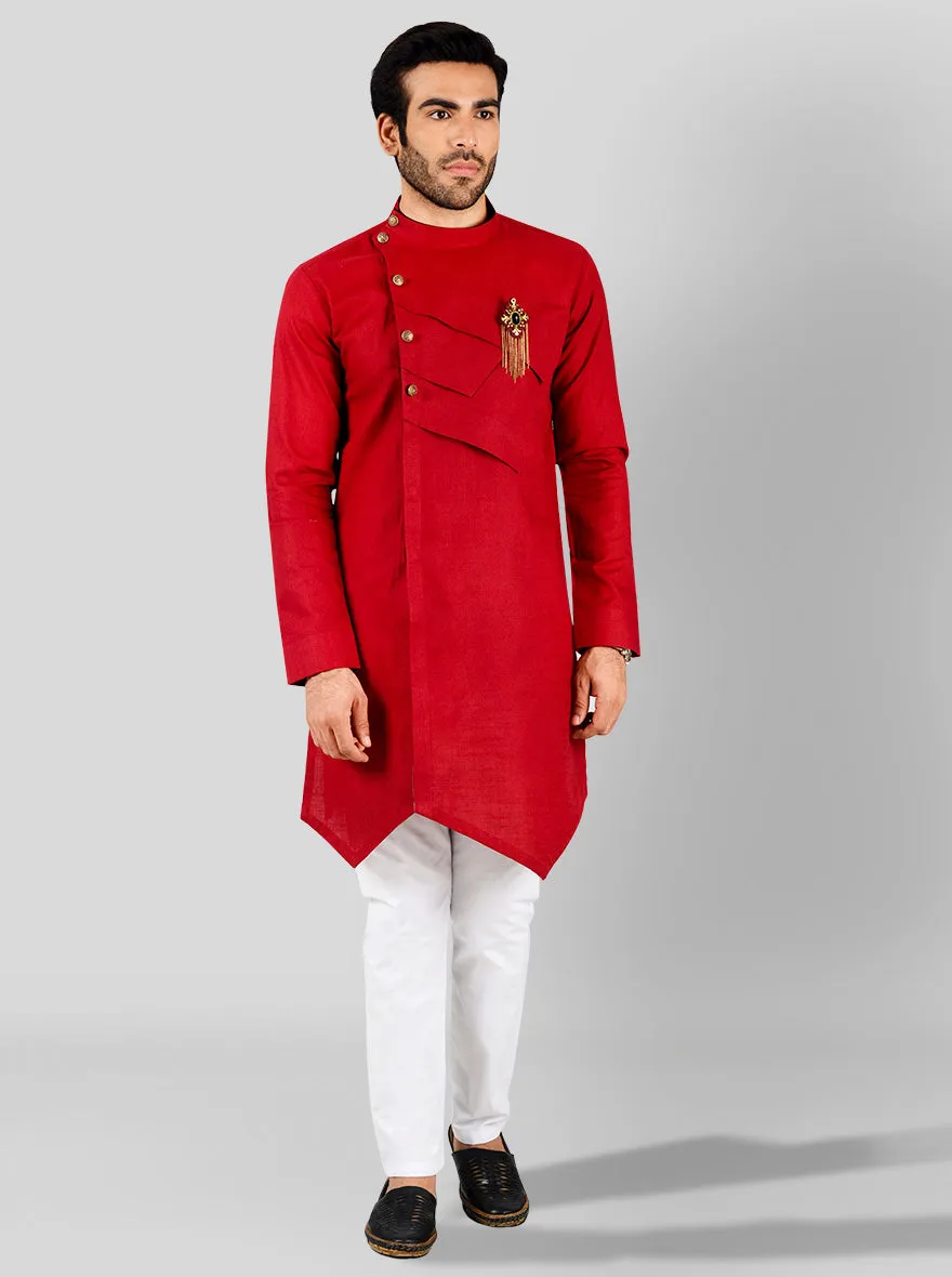 Dark Red Kurta | Azania