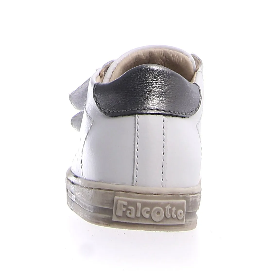 Falcotto Boy's and Girl's Venus Vl Star Sneaker Shoes - White/Inox