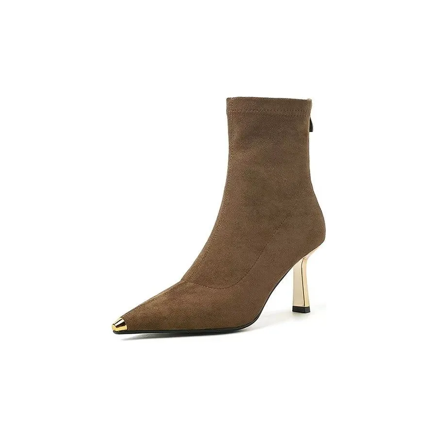 FlockElegance Winter Chic Zip-Boots with Pigskin Comfort