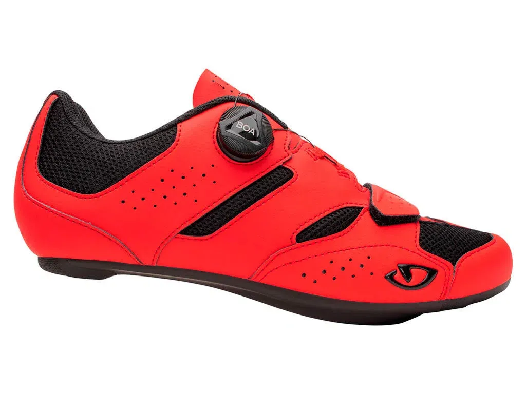 GIRO SAVIX II Cycling Shoes - Red Glossy/Black