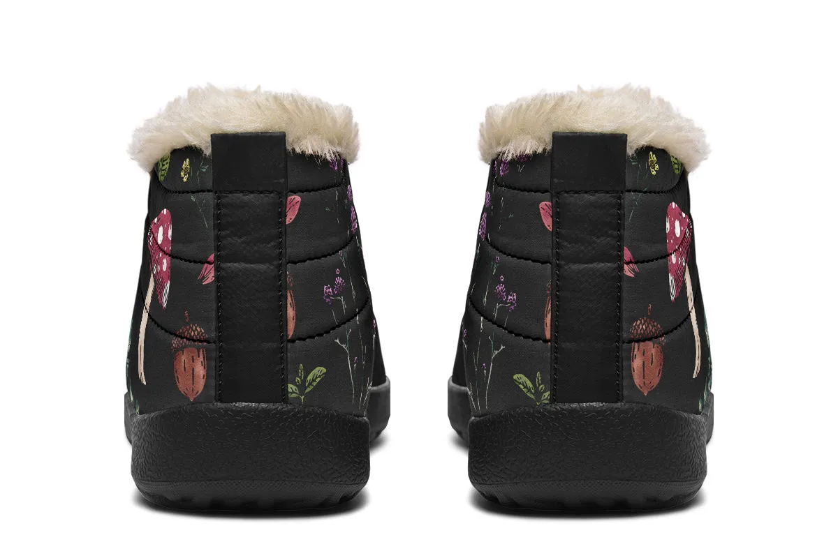 Herbology Winter Sneakers - Warm & Easy Slip-On Shoes Lined with Vegan Wool with Anti-Slip Soles