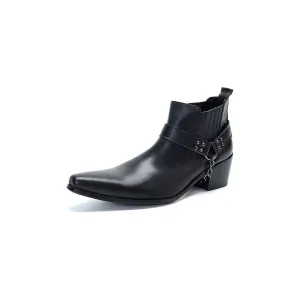 LuxeLeather Exotic Embossed Chic Dress Boots