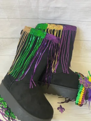 Mardi gras Shoes / Mardi gras boots /New Orleans