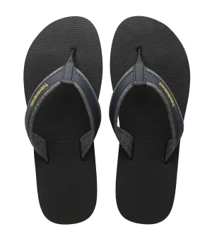 Men's Urban Material Flip Flops - Black