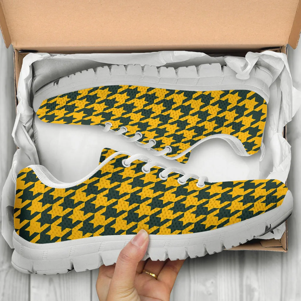 Mesh Sneaker_Green on Gold_GB-HT Pattern