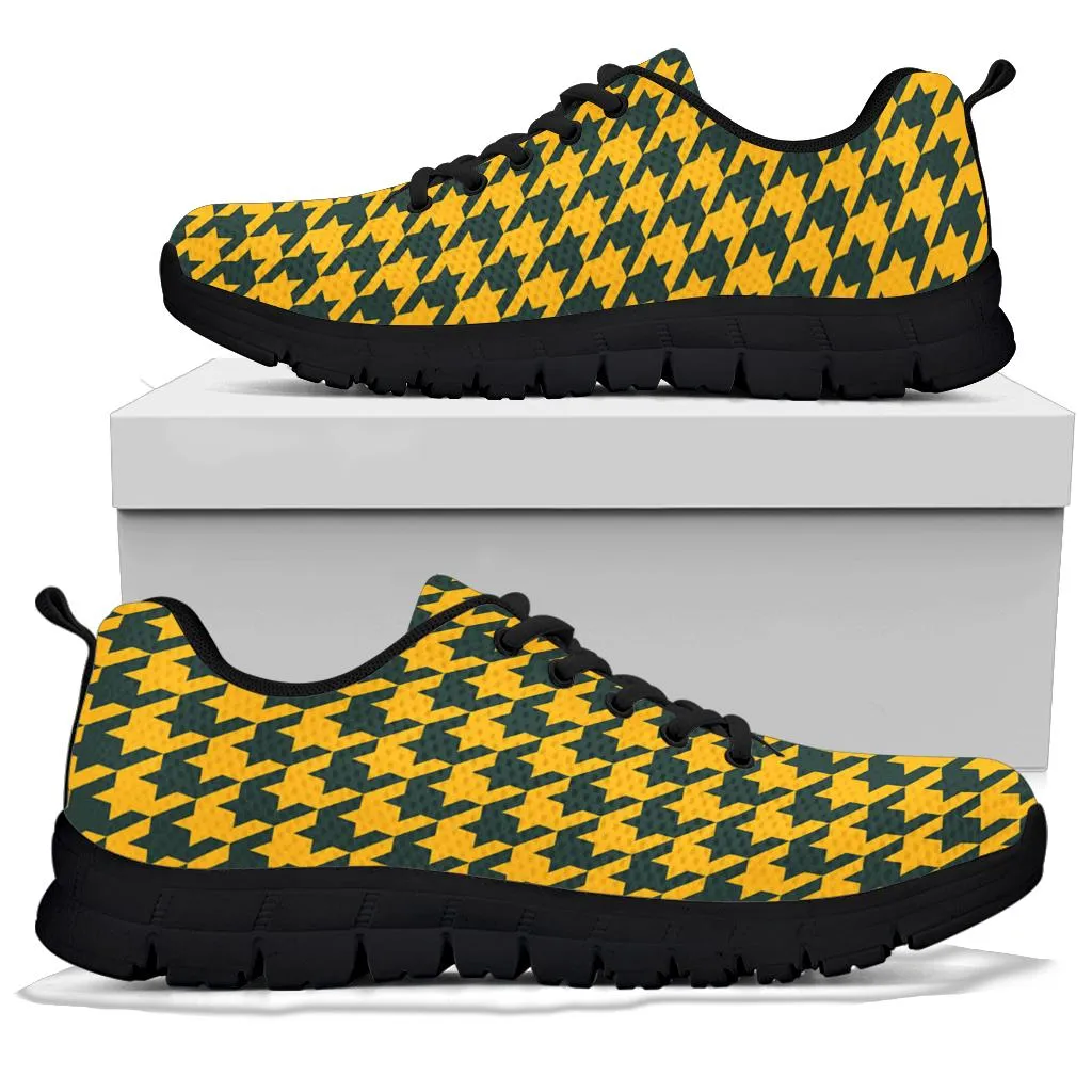 Mesh Sneaker_Green on Gold_GB-HT Pattern