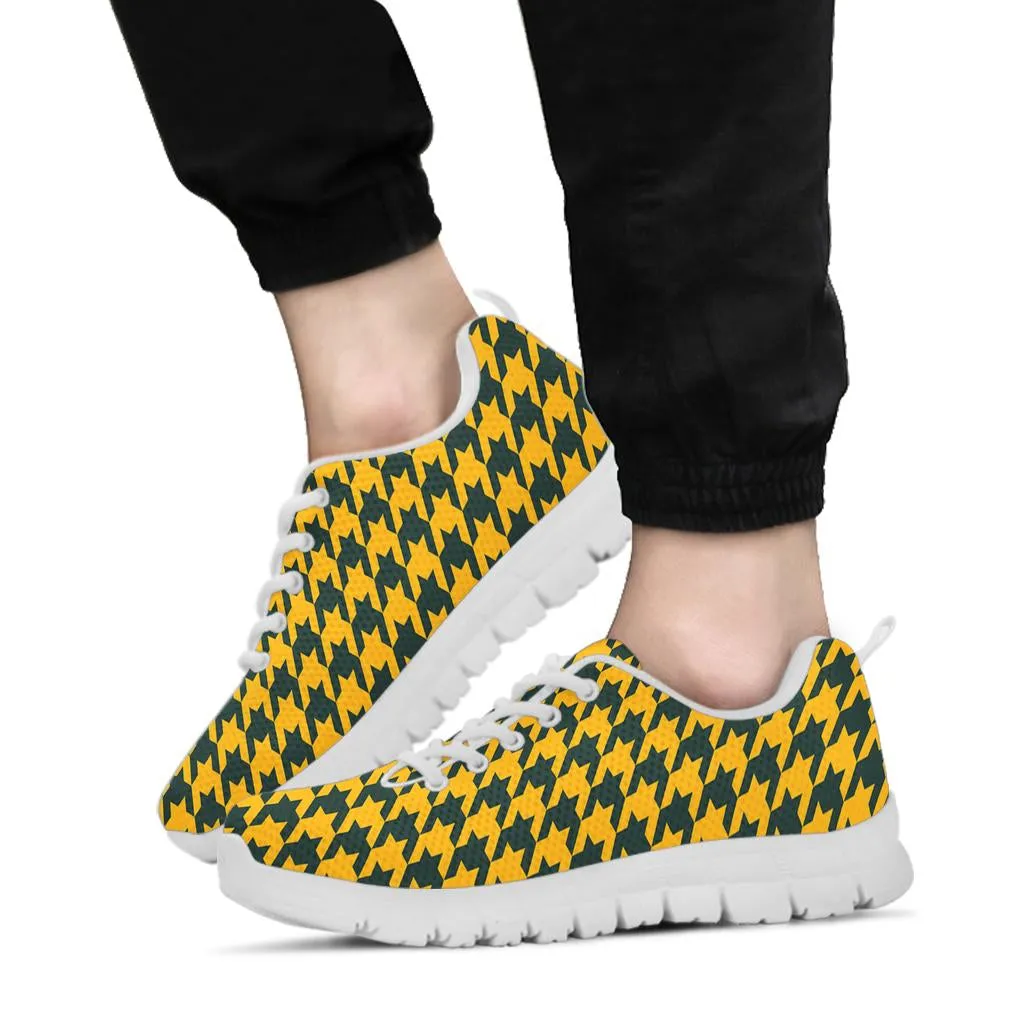 Mesh Sneaker_Green on Gold_GB-HT Pattern