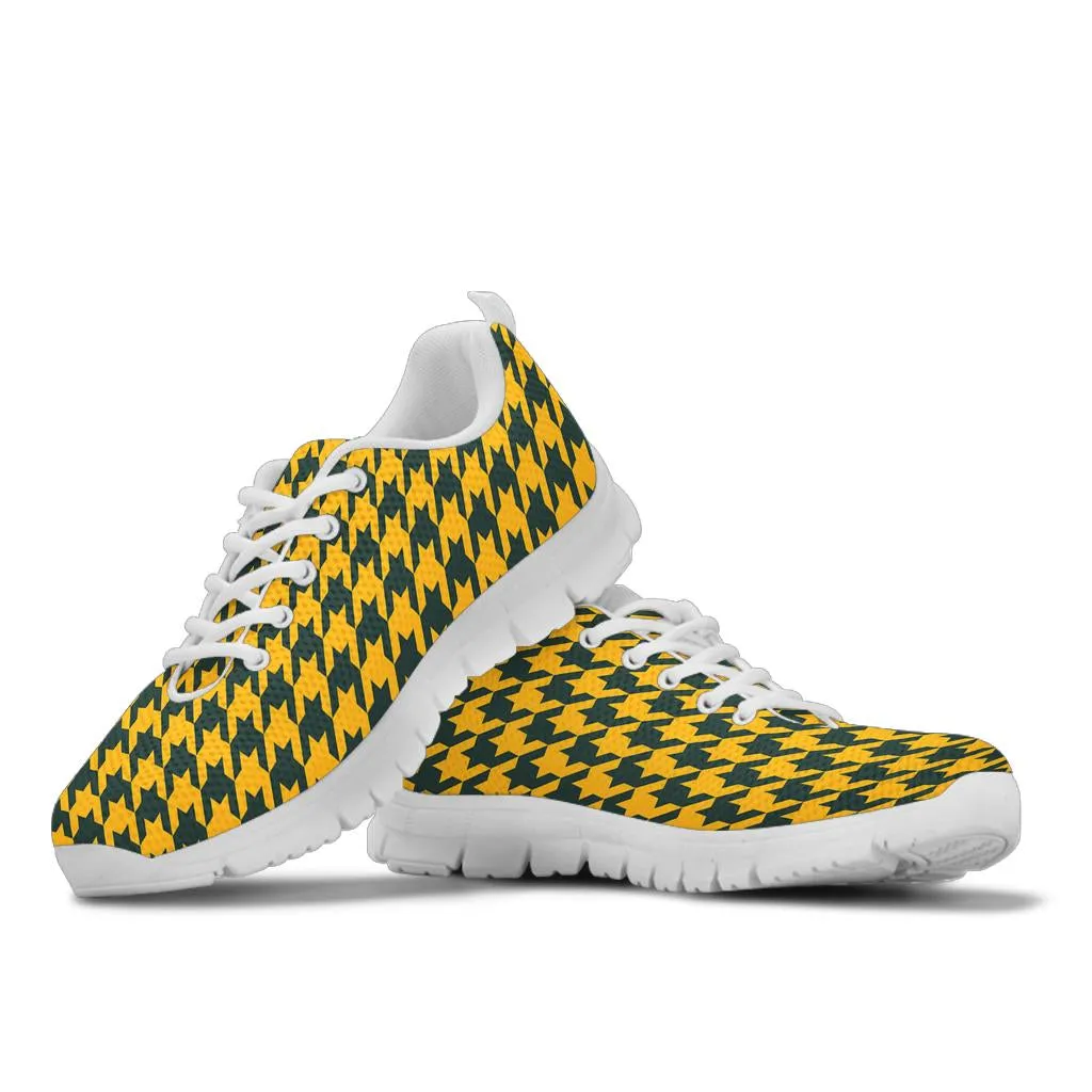 Mesh Sneaker_Green on Gold_GB-HT Pattern