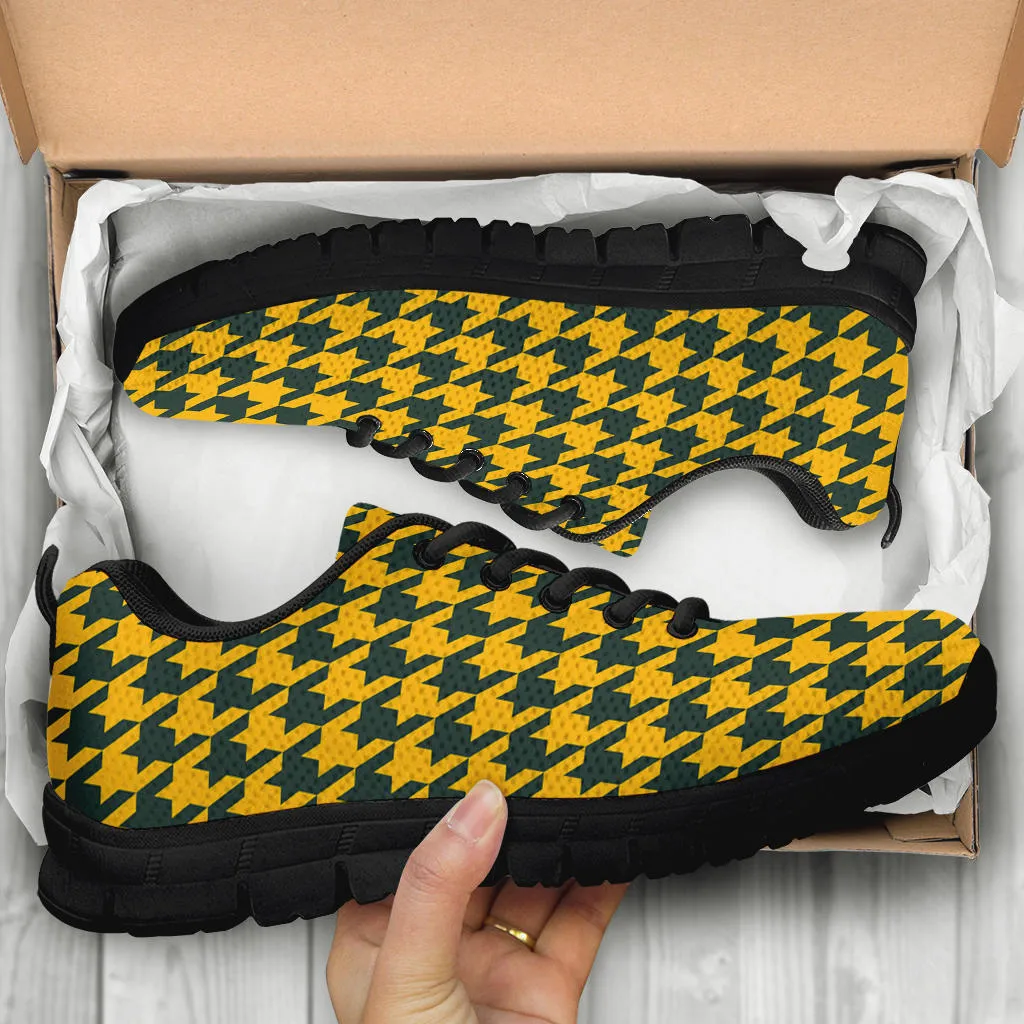 Mesh Sneaker_Green on Gold_GB-HT Pattern