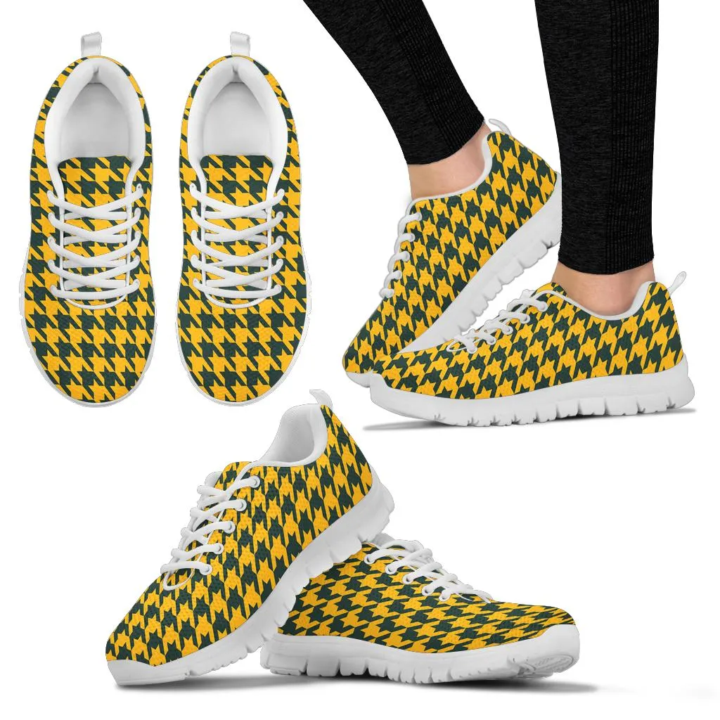 Mesh Sneaker_Green on Gold_GB-HT Pattern