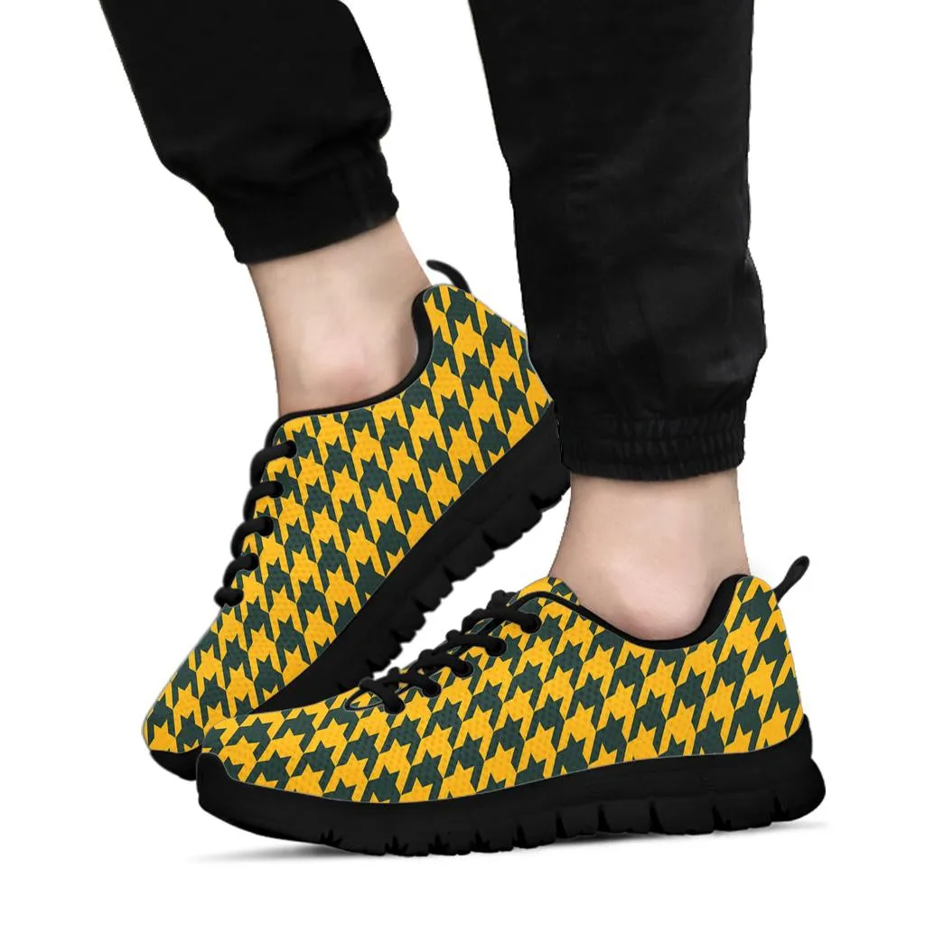 Mesh Sneaker_Green on Gold_GB-HT Pattern