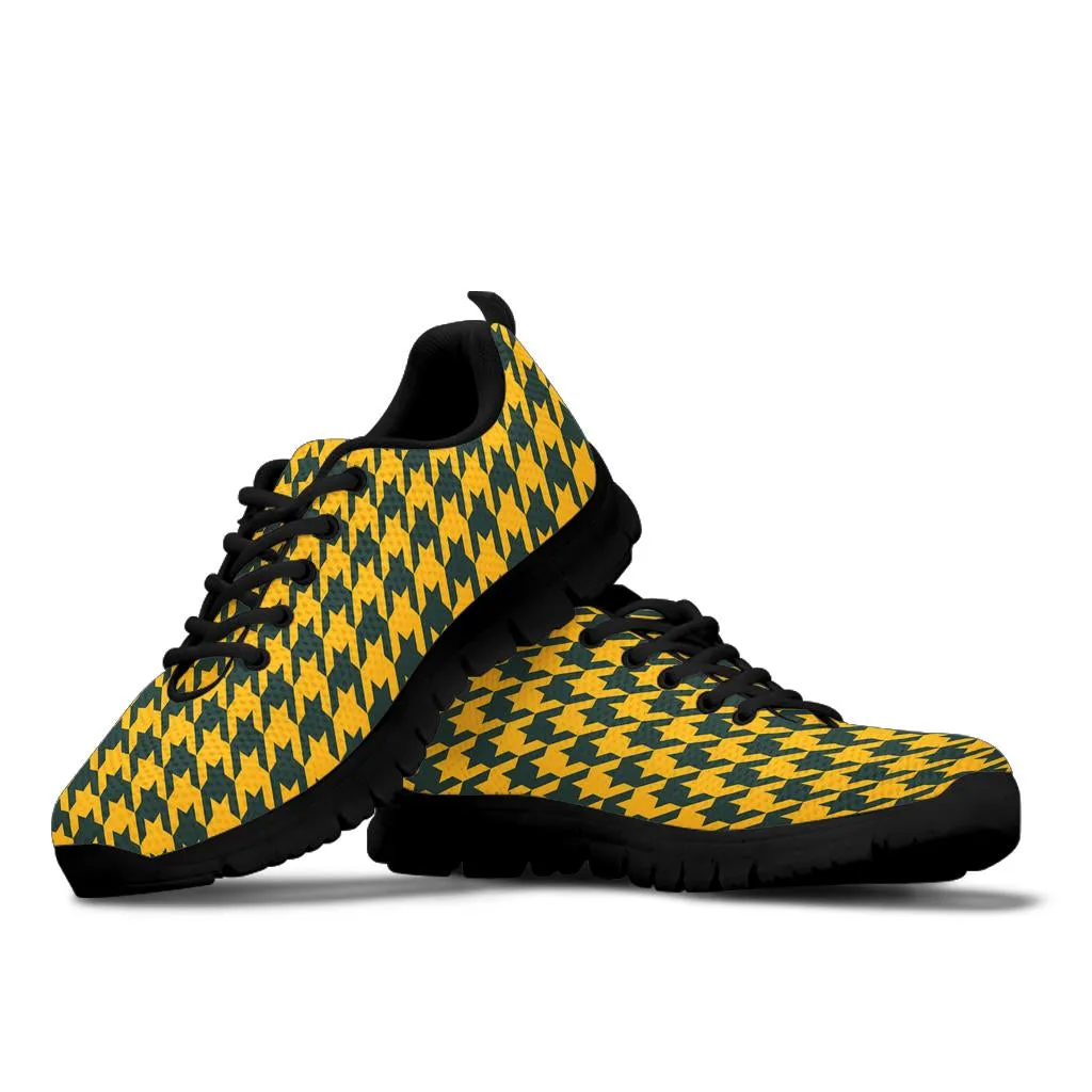 Mesh Sneaker_Green on Gold_GB-HT Pattern