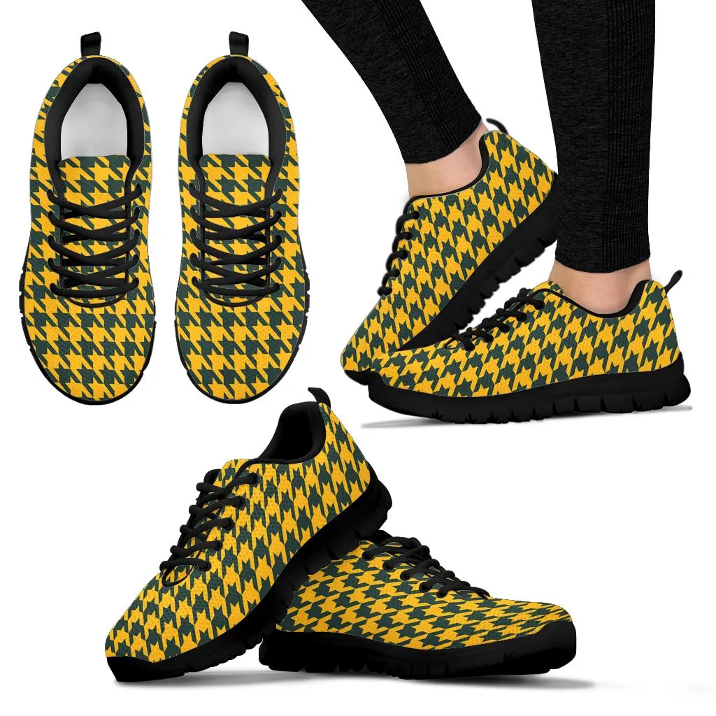 Mesh Sneaker_Green on Gold_GB-HT Pattern