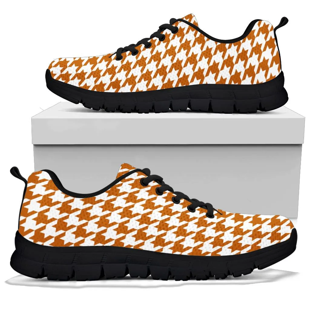 Mesh Sneakers Texas Orange on White_HT