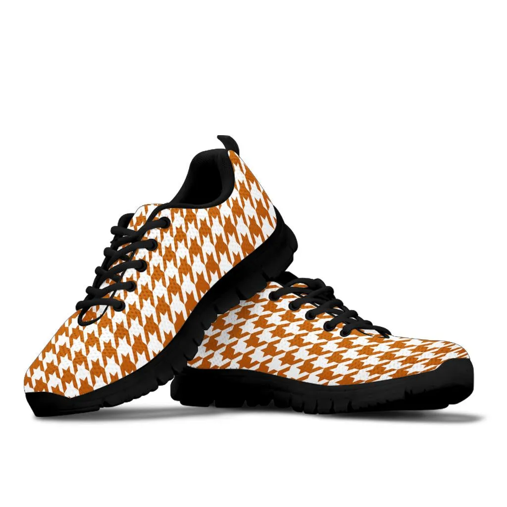 Mesh Sneakers Texas Orange on White_HT