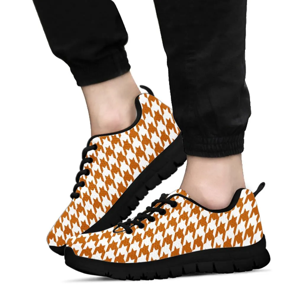 Mesh Sneakers Texas Orange on White_HT