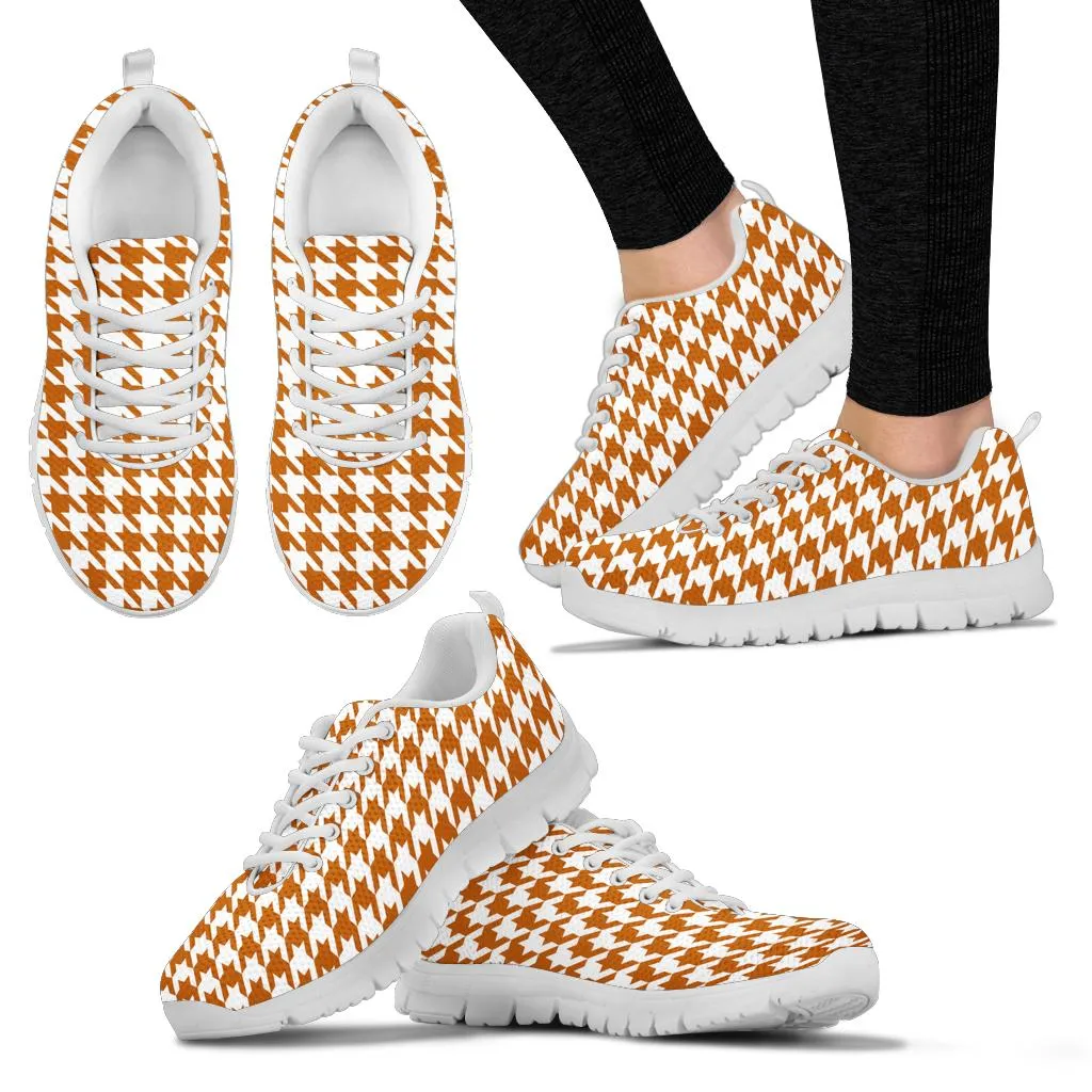 Mesh Sneakers Texas Orange on White_HT