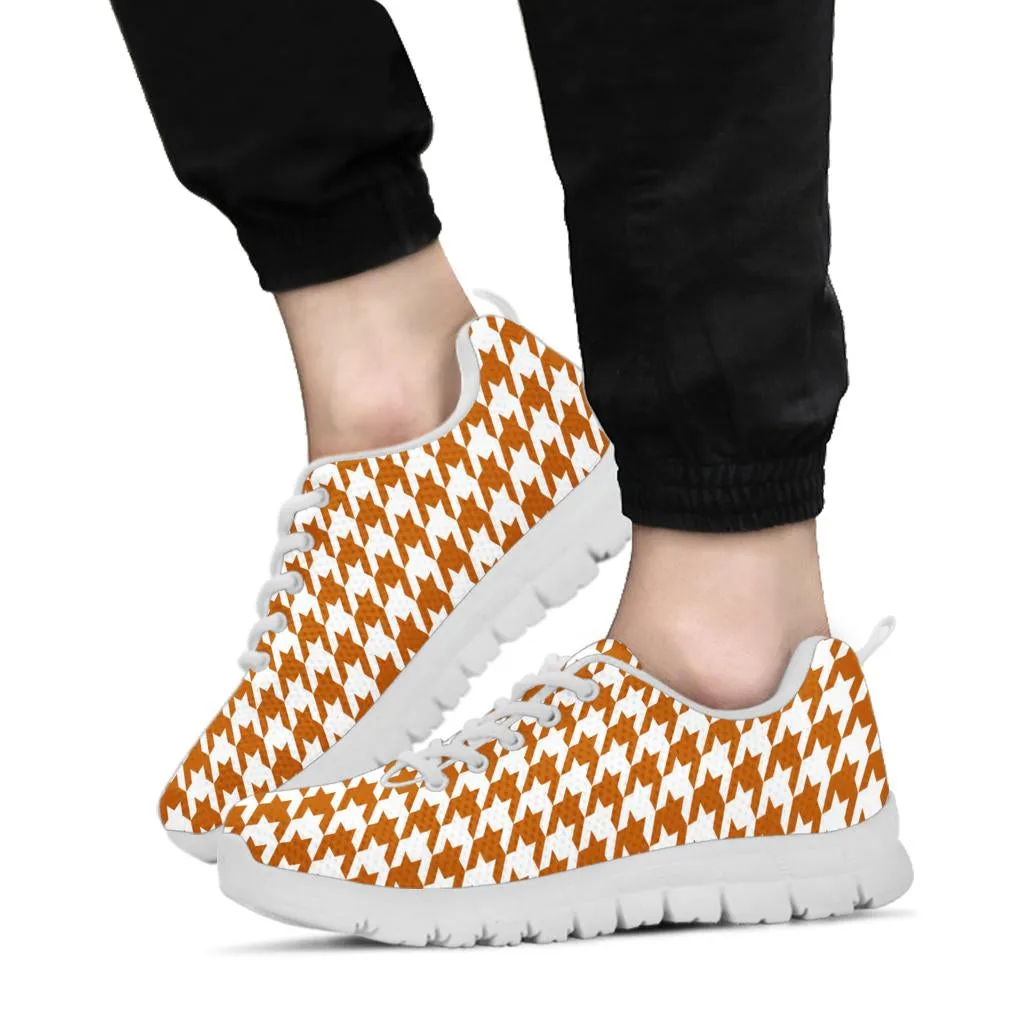 Mesh Sneakers Texas Orange on White_HT