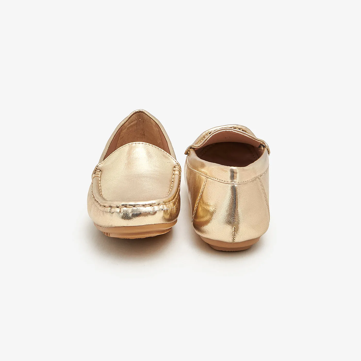 Metallic Loafers for Women