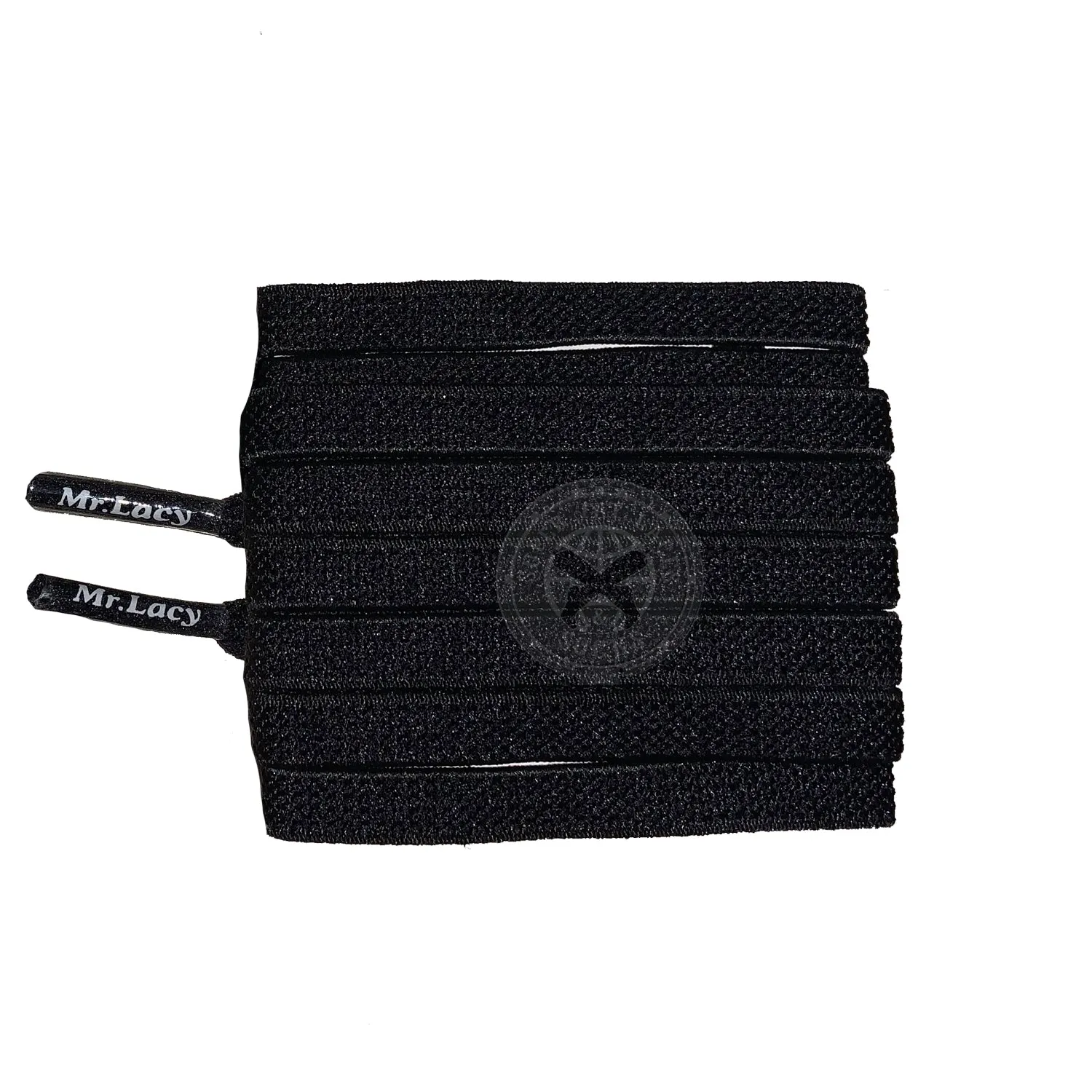 Mr Lacy Flexies - Black Flexible Shoelaces - 110cm Length