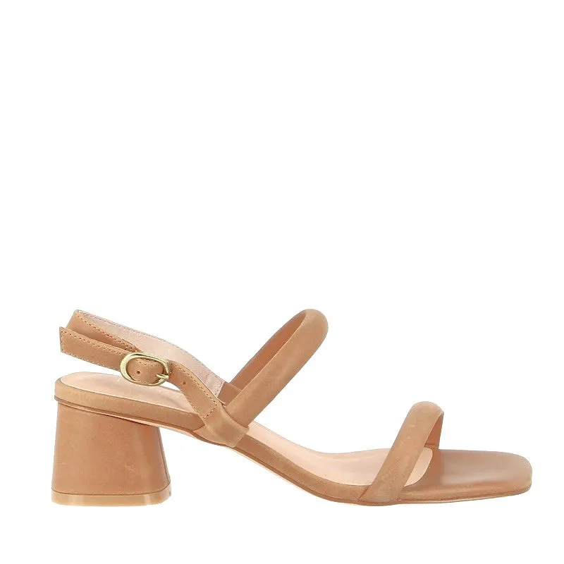 Nude Lacee Tan Heeled Sandal