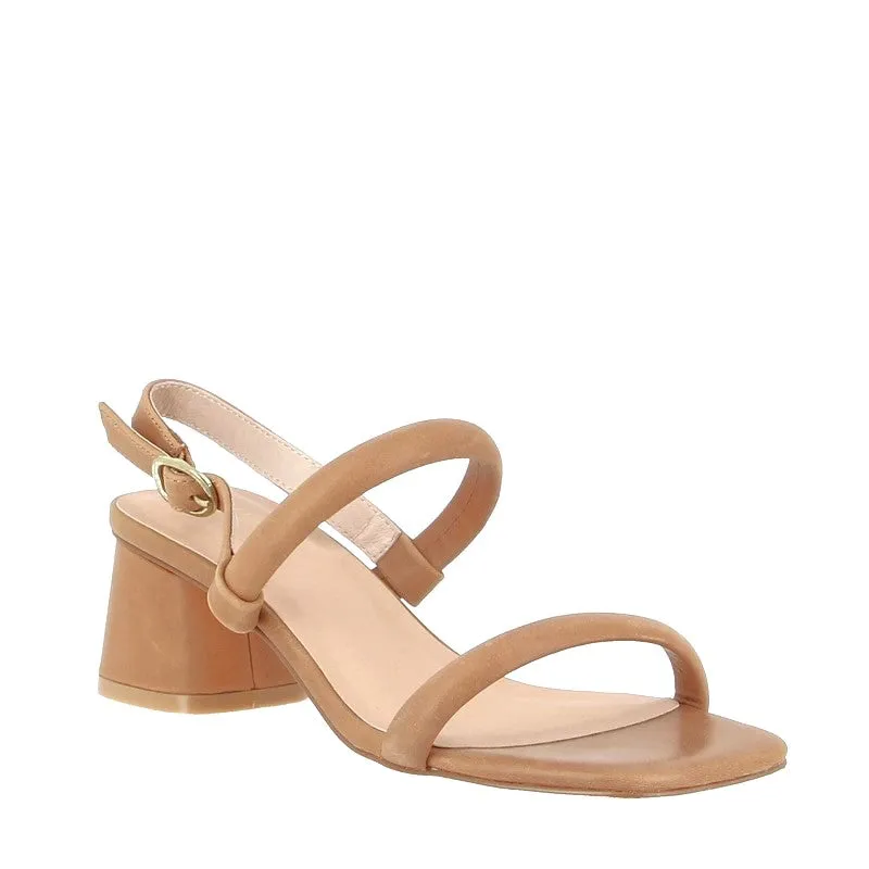 Nude Lacee Tan Heeled Sandal