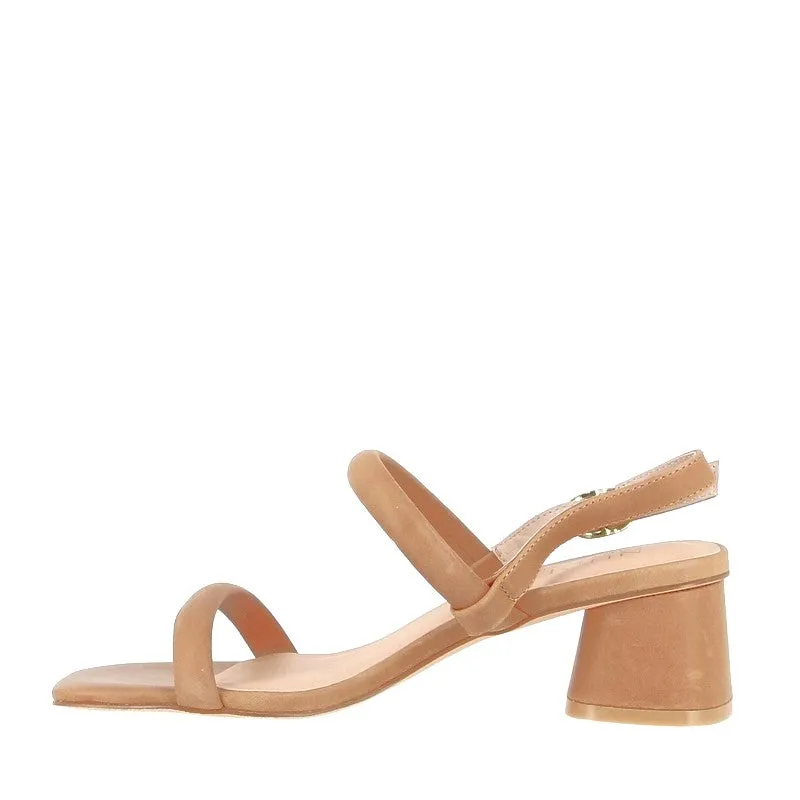 Nude Lacee Tan Heeled Sandal