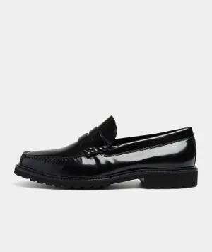 Penny Loafer - Black Polido Leather