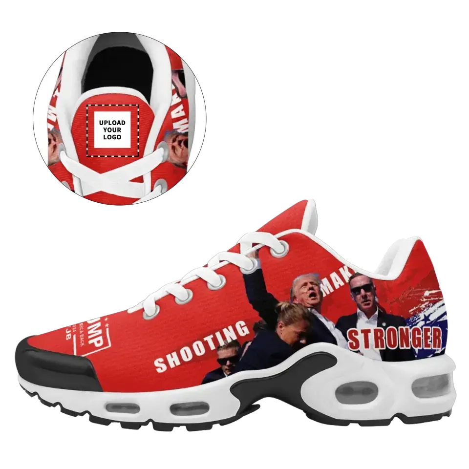 Personalized Trump Sneakers, Custom MAGA Shoes, Shooting Event Shoes, Easy Slip-On Walking Shoes