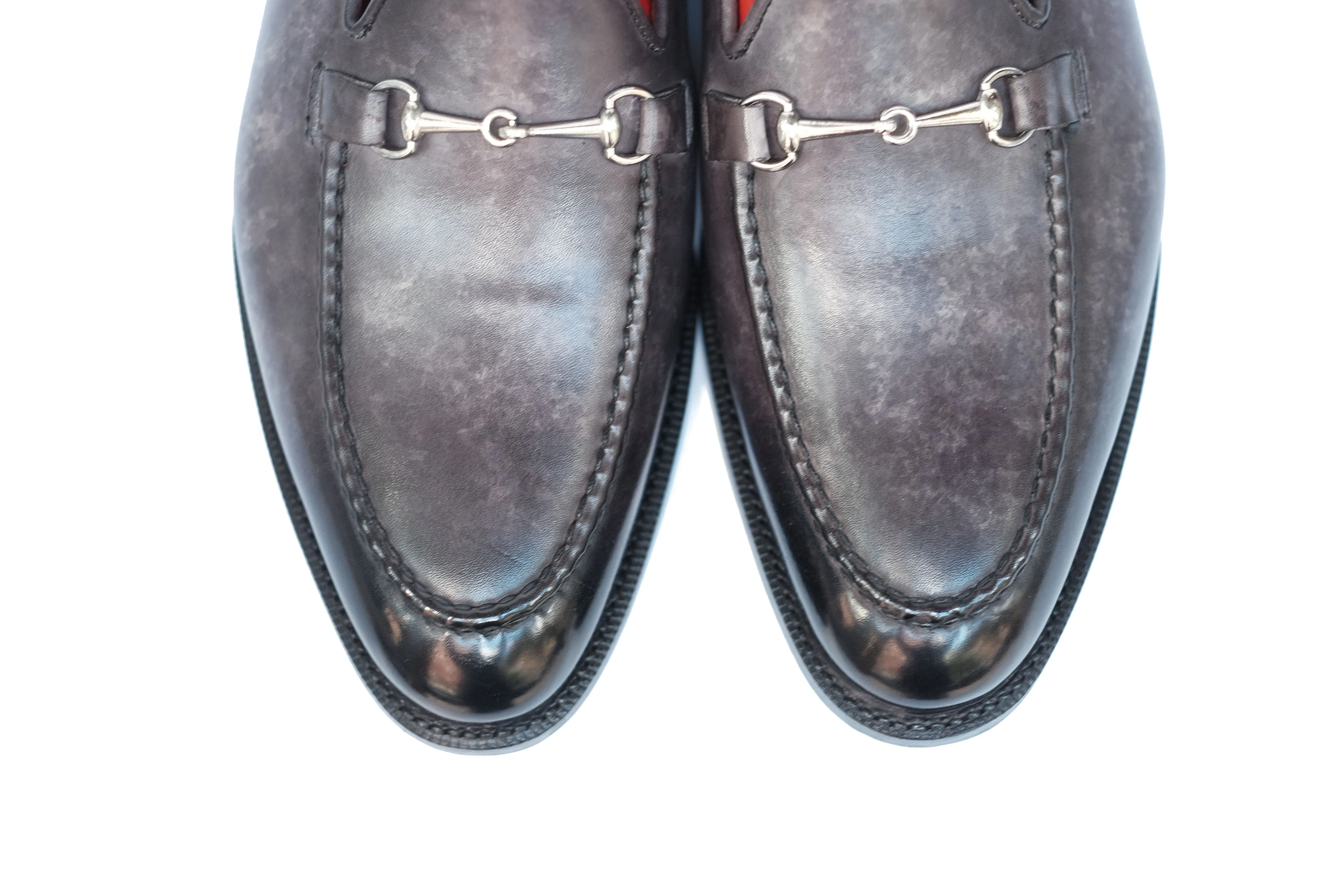 Pike - MTO - Grey Marble Patina - TMG Last - Single Leather Sole