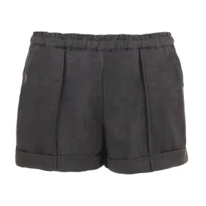 Prescott Shorts in Black Linen