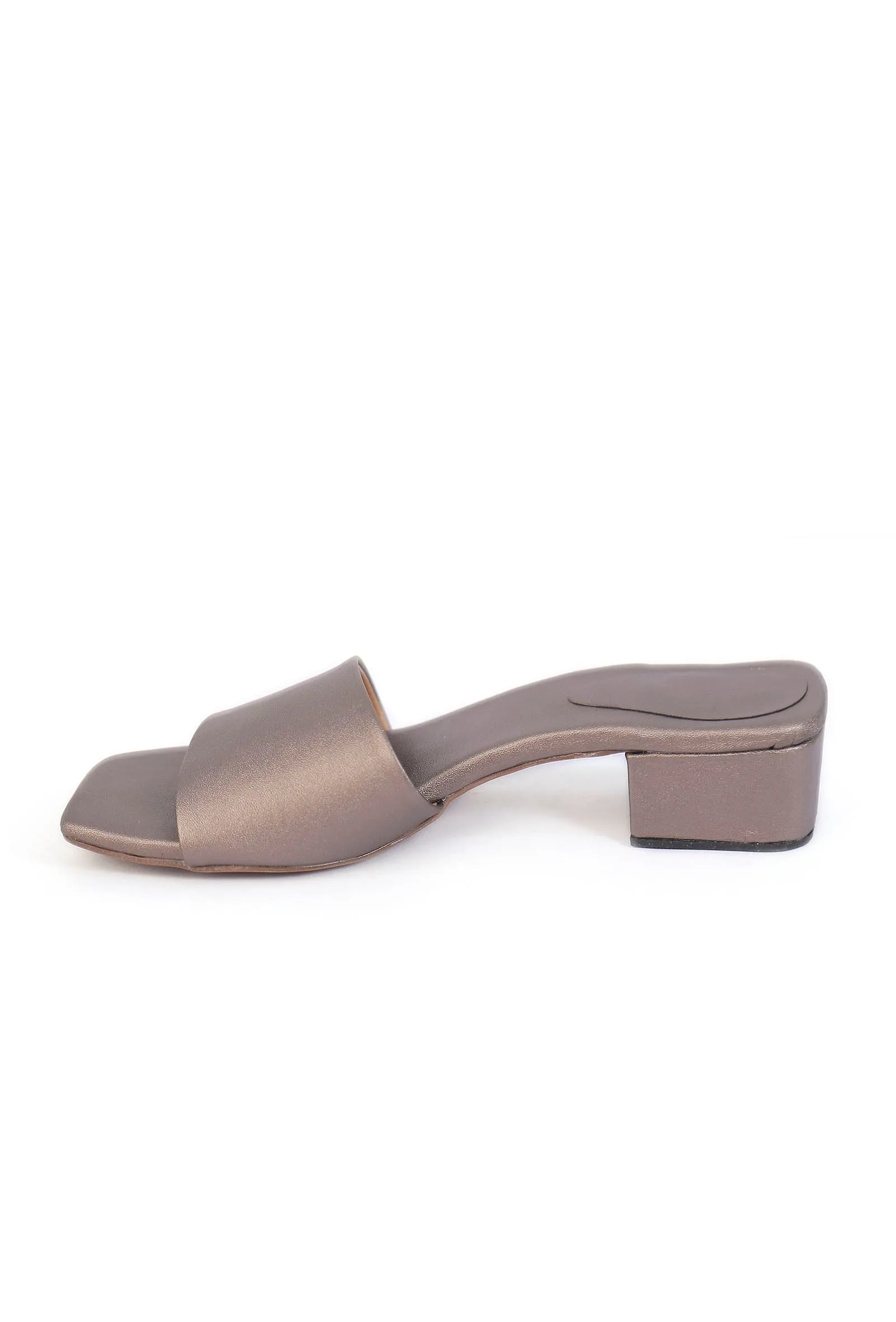 Scrappy Grey Cruelty Free Leather Heels