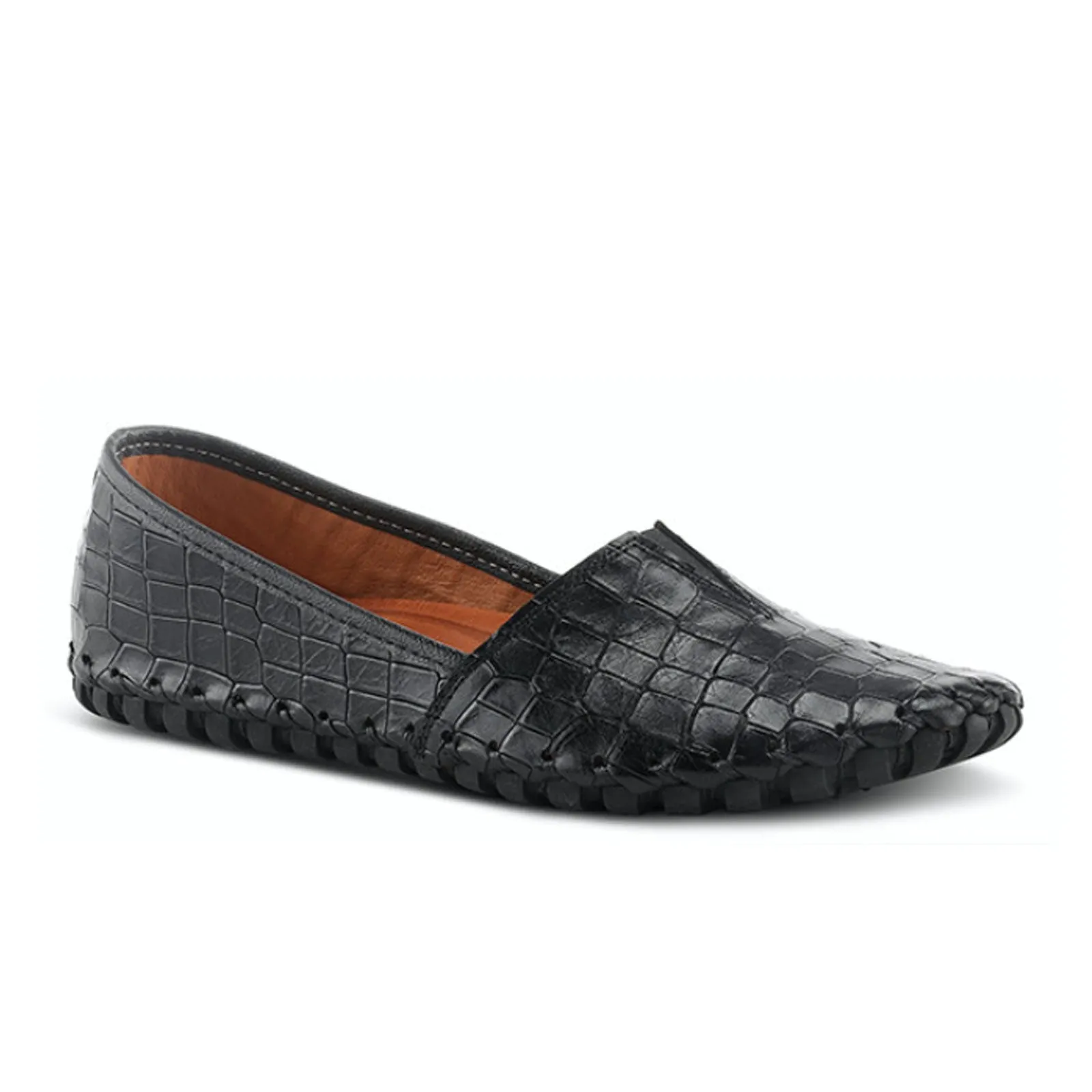 Spring Step Kathaleta Slip On Loafer (Women) - Black Leather