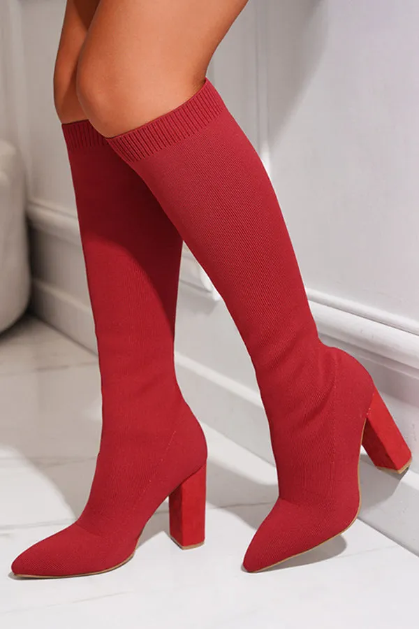 Stylish Pointed Tip Long High heels