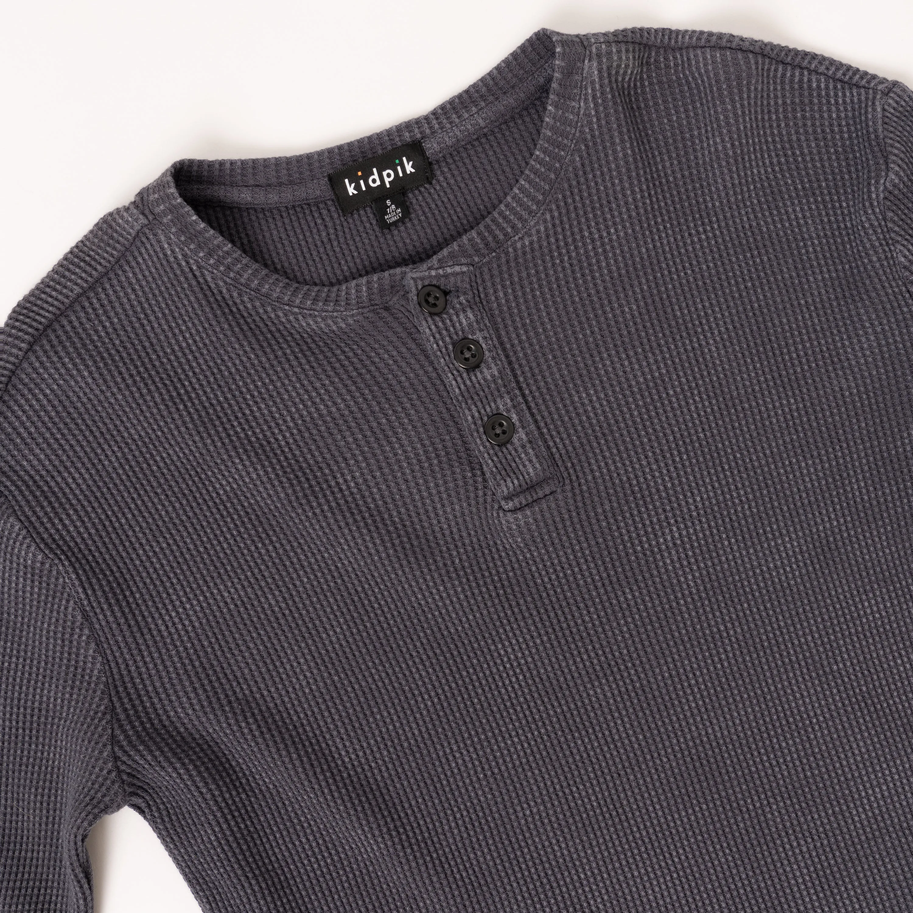 Thermal Washed Henley