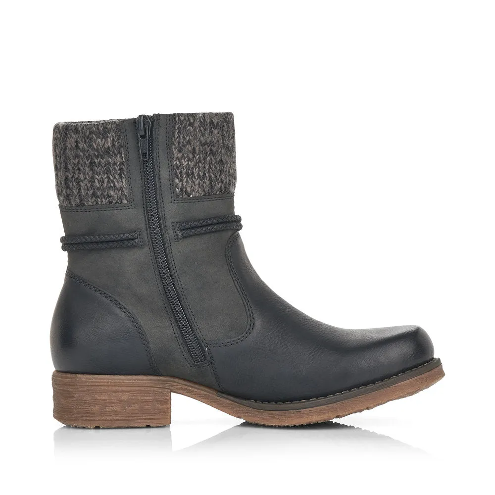 Rieker Womens Black Fee Boots - High-Quality and Stylish