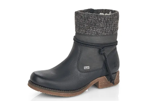 Rieker Womens Black Fee Boots - High-Quality and Stylish