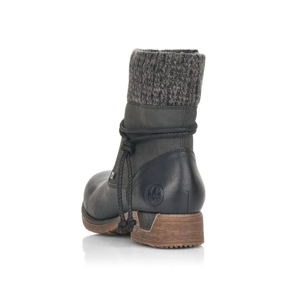 Rieker Womens Black Fee Boots - High-Quality and Stylish