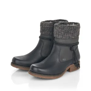 Rieker Womens Black Fee Boots - High-Quality and Stylish